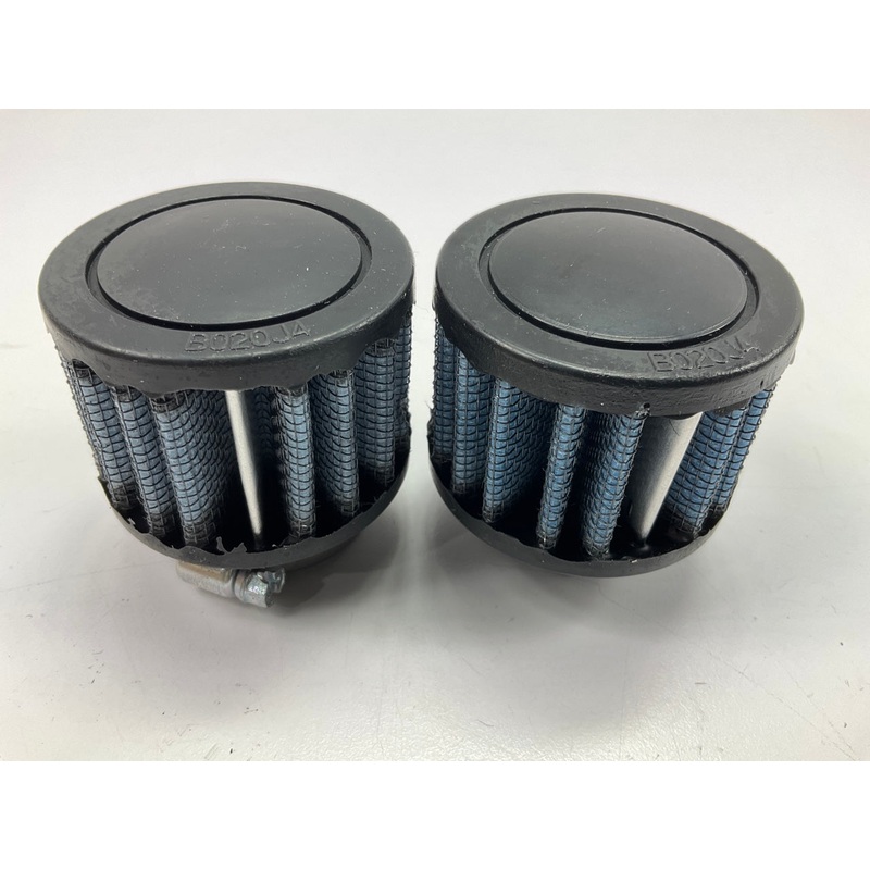 (2) PLAIN BOX Crankcase Breather Element Filter 3/4'' Inlet, 2'' H For Volant 5127