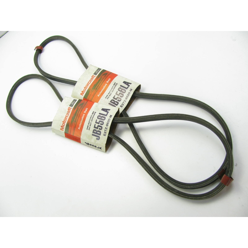 (2) Motorcraft JB556LA Accessory Drive Belt - 0.44'' X 55.625'' - 36 Degree