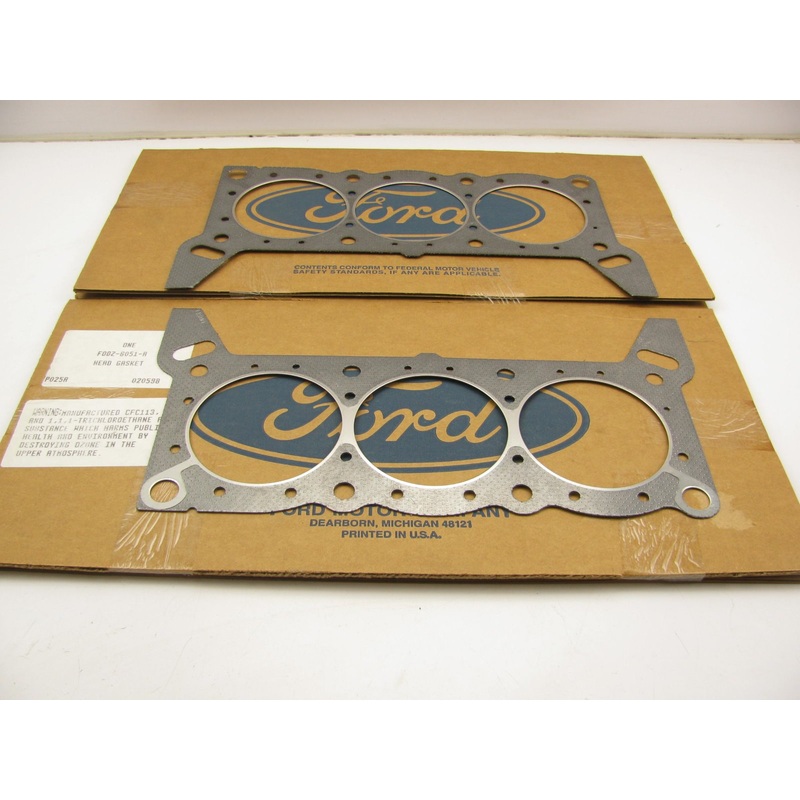 (2) NEW - OEM 1988-1995 Ford 3.8L 232-V6 Cylinder Head Gaskets F0DZ-6051-A