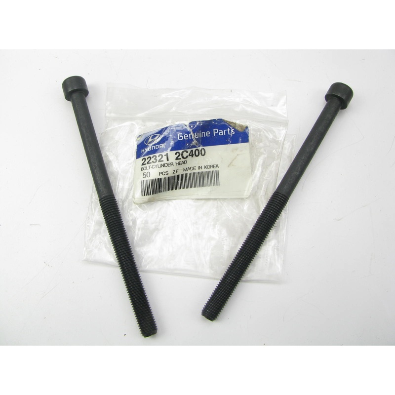 (2) NEW - OEM 223212C400 Cylinder Head Bolt For 2010-2015 Hyundai 2.0L 2.4L-L4