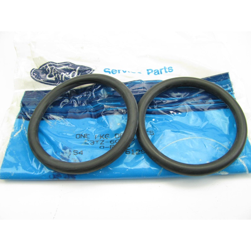 (2) NEW - OEM Ford E3TZ-6C610-A Engine Oil Cooler Adapter O-Ring 1983-1991 7.3L