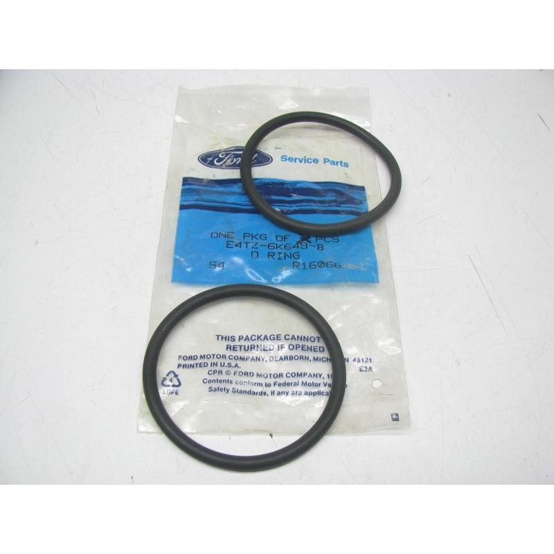 (2) NEW - OEM Ford E4TZ-6K649-B Engine Oil Cooler O-Ring Seal