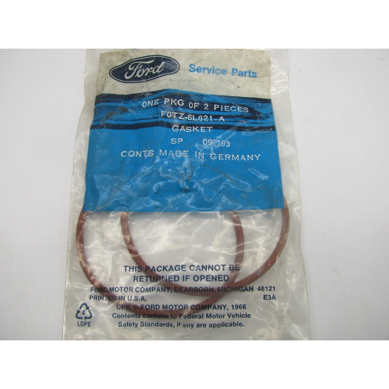 (2) NEW - OEM Ford F0TZ-6L621-A Engine Oil Filter Adapter Gasket