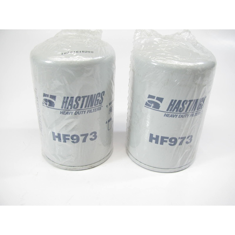 (2) Hastings HF973 Hydraulic Oil Filter Replaces P8707 57116 L25100 LF351 84412