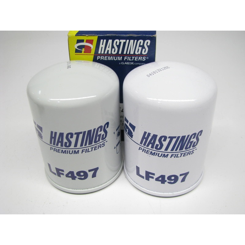 (2) Hastings LF497 Engine Oil Filter