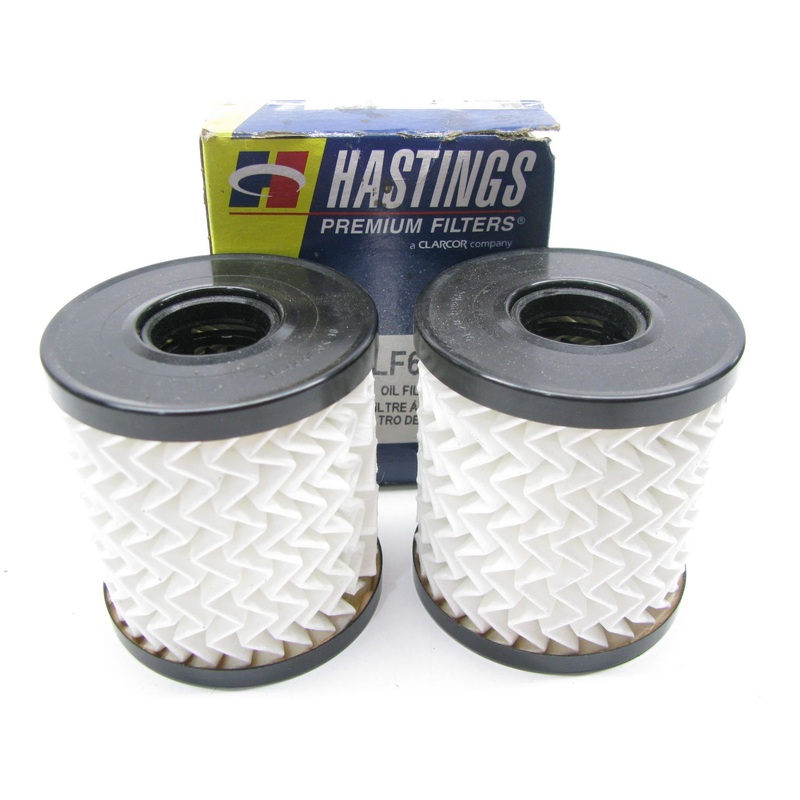 (2) Hastings LF631 Cartridge Engine Oil Filters