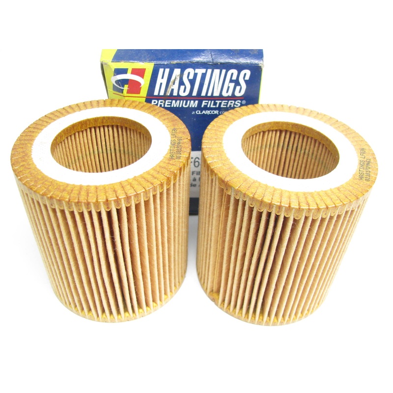 (2) Hastings LF634 Cartridge Engine Oil Filters