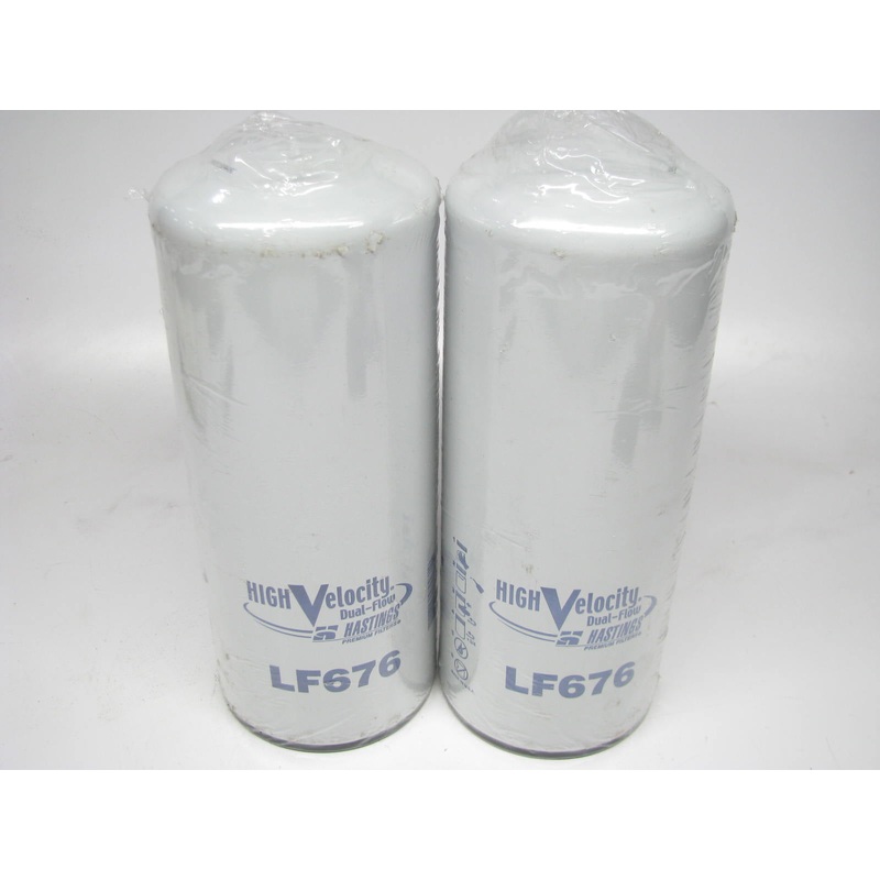 (2) Hastings LF676 Engine Oil Filter For Cummins QSK45, QSK50, QSK60 Engines