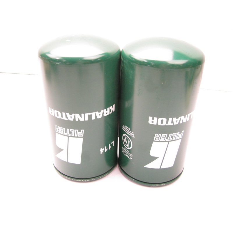 (2) Kralinator L114 Oil Filters Replaces: 51766 51458 BT521 BT124 P559130 LF790