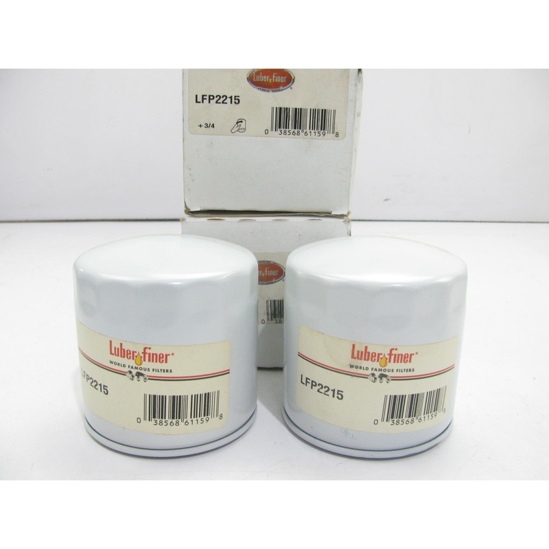 (2) Luberfiner LFP2215 Oil Filter For Atlas Compressors, Bonser Truck, JCB