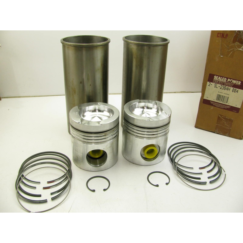 (2) MACK END-673 ENDT-673 ENDT-675 Engine Cylinder Sleeves, Pistons, Rings 0.004