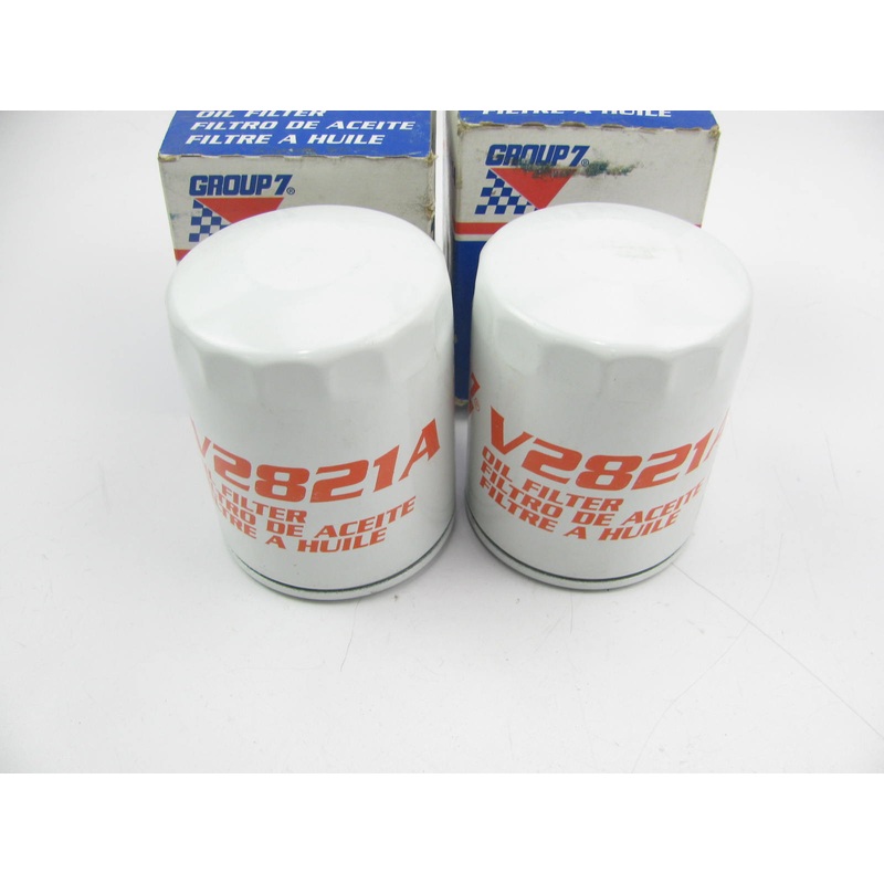(2) Group 7 V2821A Engine Oil Filters 51394 L22821 PH2951 PF1233 85394
