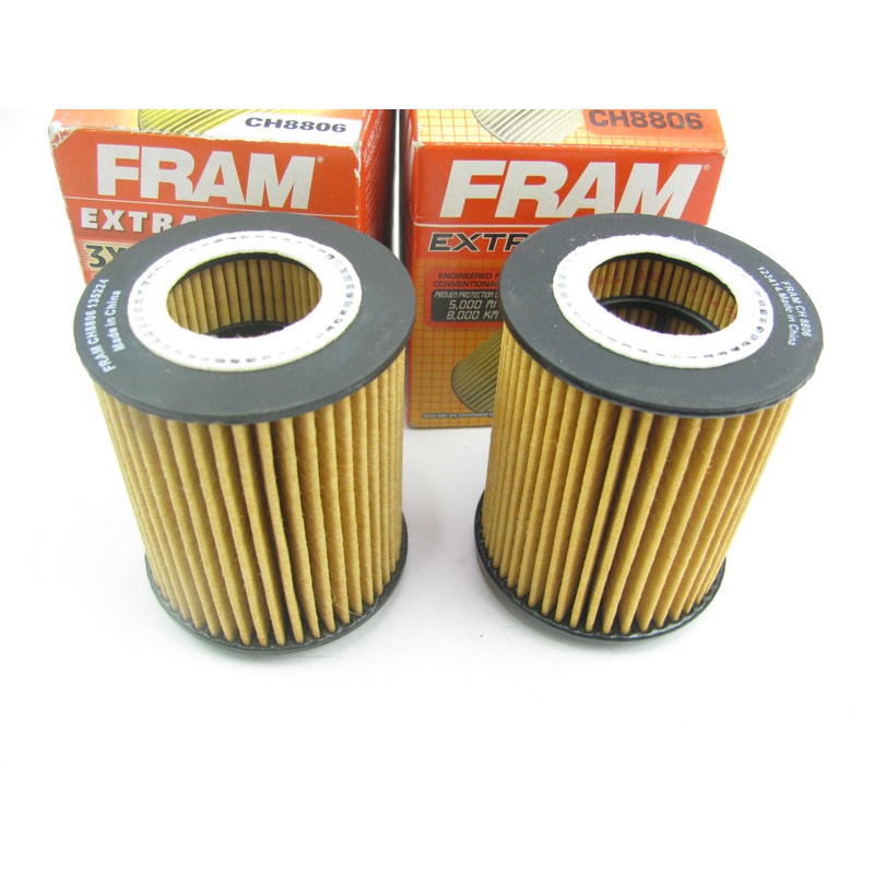 (2) Fram CH8806 Oil Filter Replaces 57033 L15309 P2224 LF512F R84033 72203