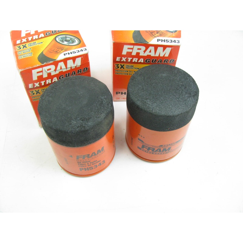 (2) Fram PH5343 Oil Filter Replaces 51357 L14610 PH2867 F12Z-6731-B FL821