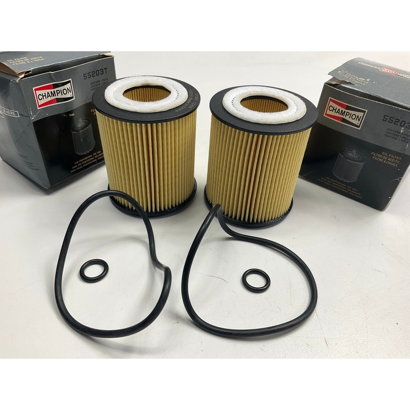 (2) Champion 55203T Cartridge Engine Oil Filters