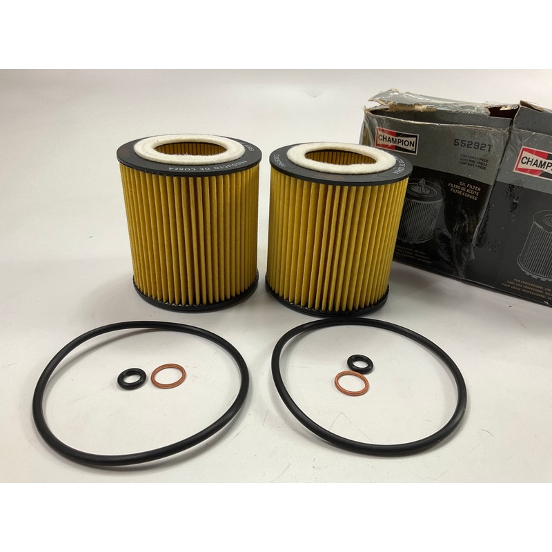 (2) Champion 55292T Engine Oil Filters - 2012-2013 BMW 2.0L TURBO