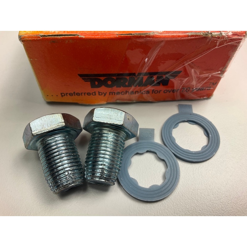 (2) Dorman 090-015 Oil Drain Plug Oversize 1/2-20 S.O., Head Size 3/4 In.