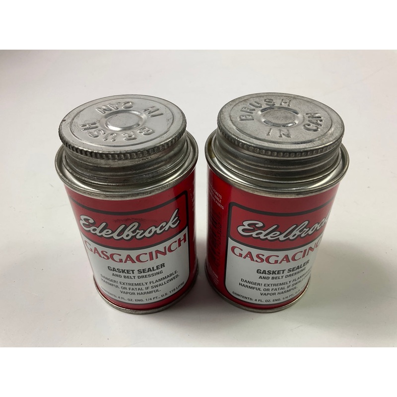 (2) Edelbrock 9300 Gasgacinch Gasket Sealant 4fl Oz