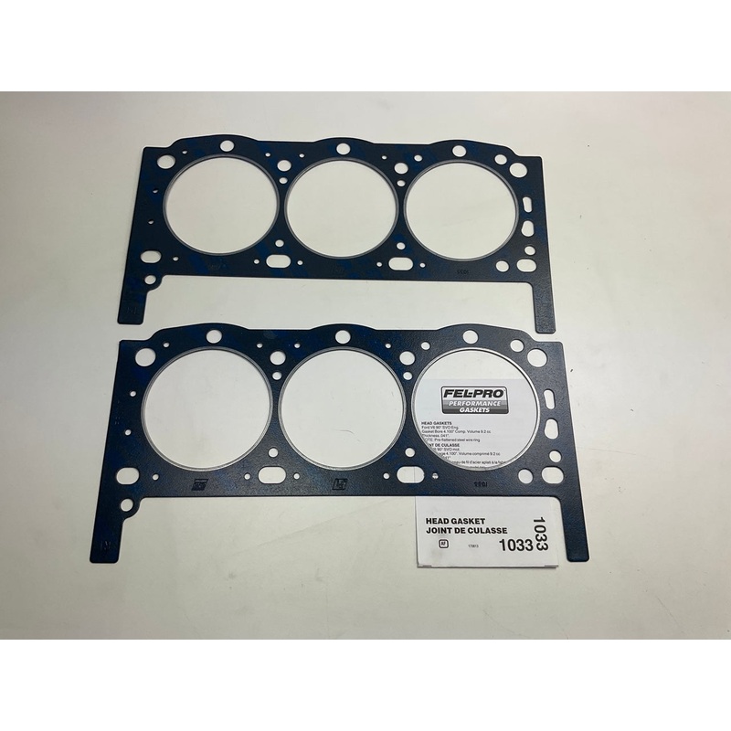 (2) Fel-Pro 1033 Cylinder Head Gasket Ford SVO 4.5L-V6 4.100'' Bore .041'' Thick