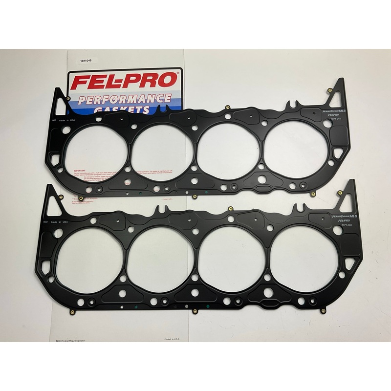 (2) Fel-Pro 1071-046 Performance Cylinder Head Gasket Chevy V8 Big Block 11.90CC