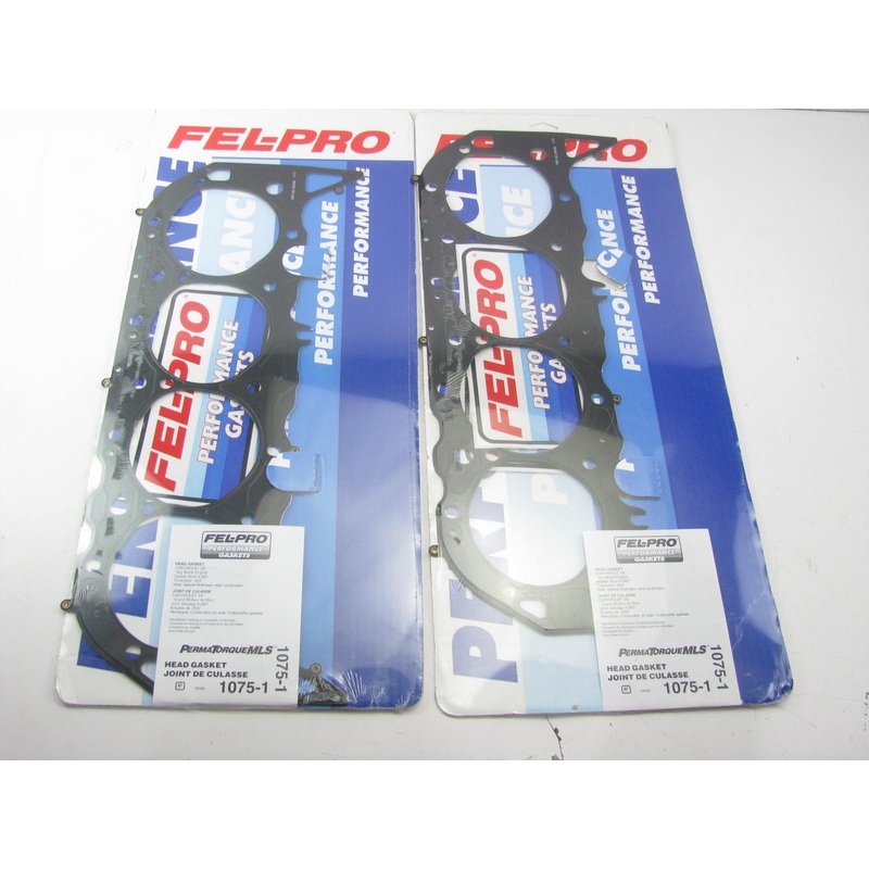 (2) Fel-Pro 1075-1 MLS Head Gasket - Chevy BBC 4.580'' Bore (GEN IV V VI) .053'' T
