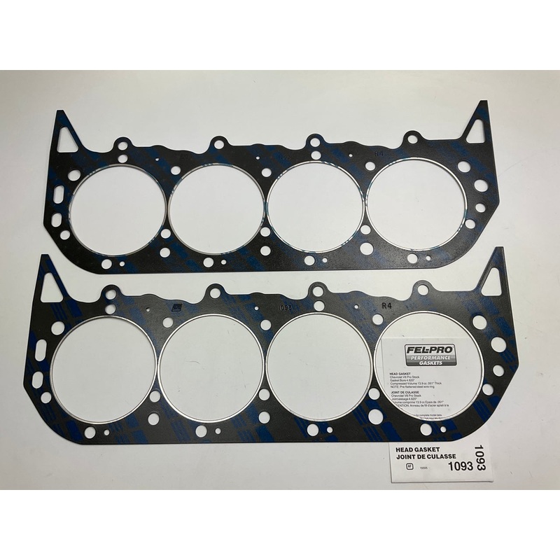 (2) Fel-Pro 1093 Cylinder Head Gasket - Pro Stock Chevrolet BBC GEN IV
