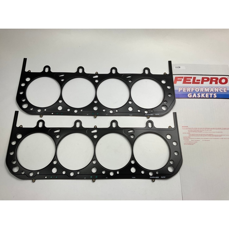 (2) Fel-Pro 1128 Performance MLS Head Gasket 1968-1990 Chevy 4.750'' Bore DRCE