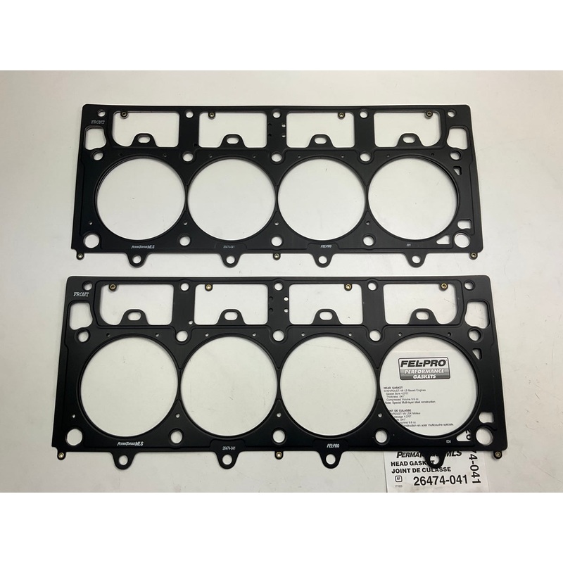 (2) Fel-Pro 26474-041 PERFORMANCE MLS Head Gasket Chevy LS Engines 4.270'' BORE