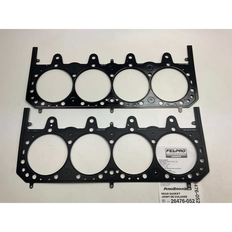 (2) Fel-pro Performance 26476-052 MLS Head Gaskets For Chevy SBC V8 4.280'' Bore