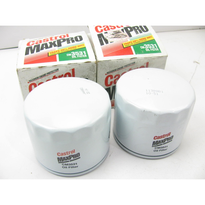 (2) Castrol CM3531 Engine Oil Filters Interchanges With Fram PH3531