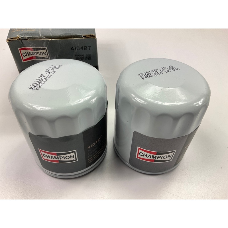 (2) Champion 41042T Engine Oil Filter