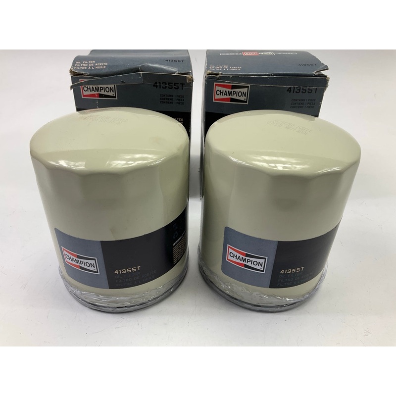 (2) Champion 41355T Engine Oil Filter