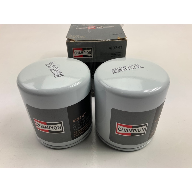 (2) Champion 41374T Oil Filters