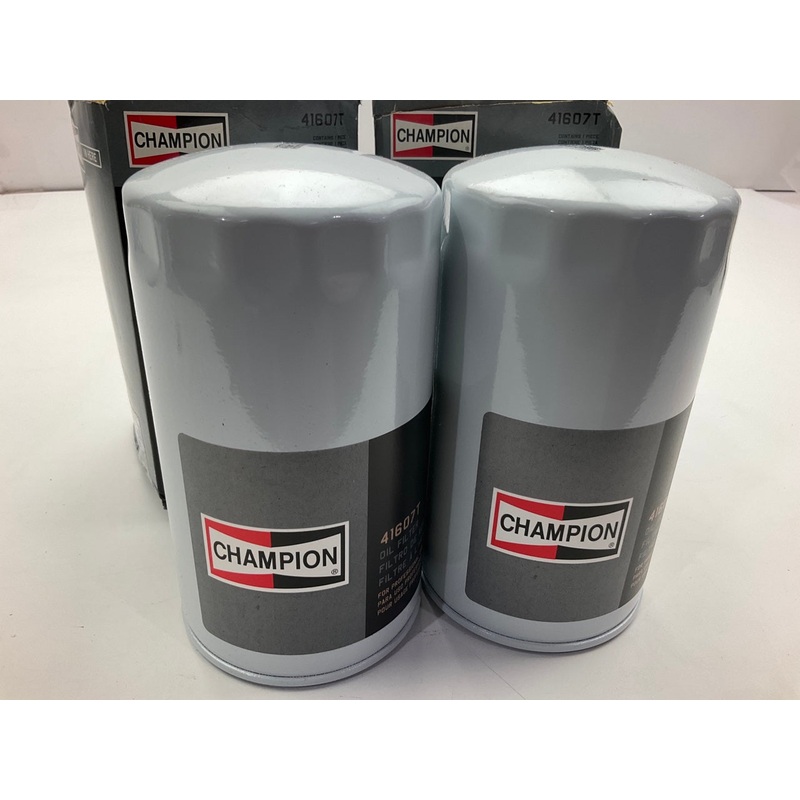 (2) Champion 41607T Engine Oil Filters - CUMMINS DIESEL ONLY