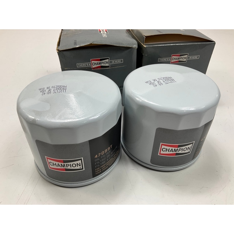 (2) Champion 47099T Engine Oil Filter