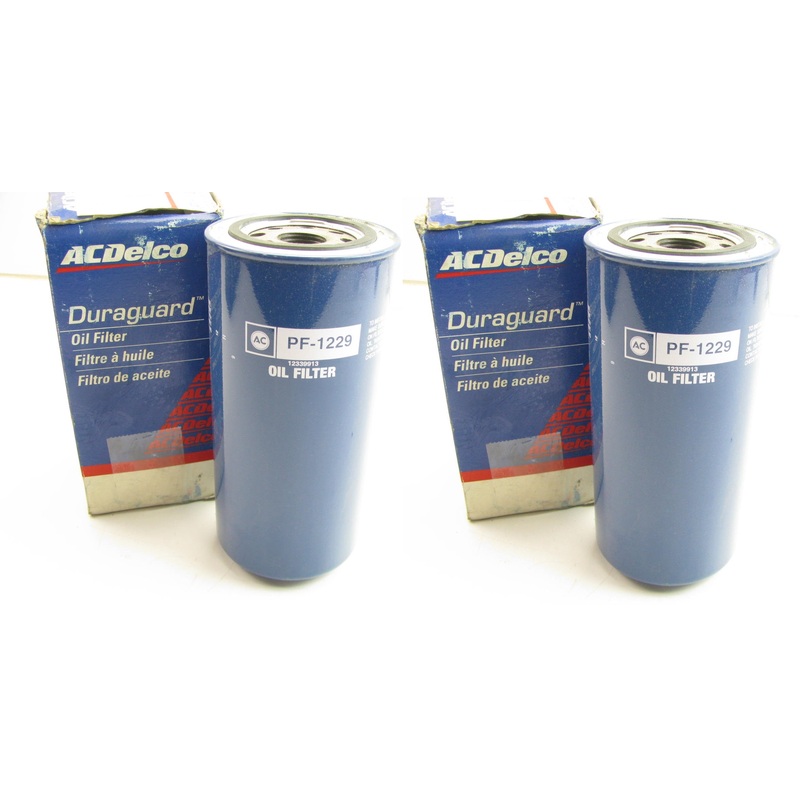 (2) Acdelco PF1229 Engine Oil Filters Replaces PH39 51789 L40088 PH675 LF361
