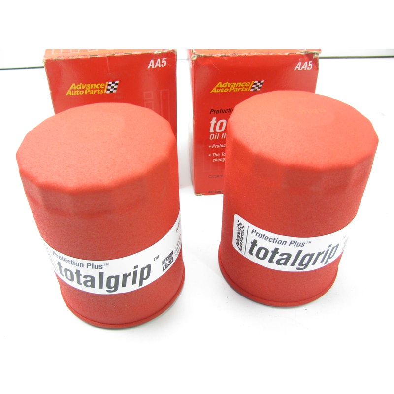 (2) Advance AA5 Total Grip Spin On Oil Filter