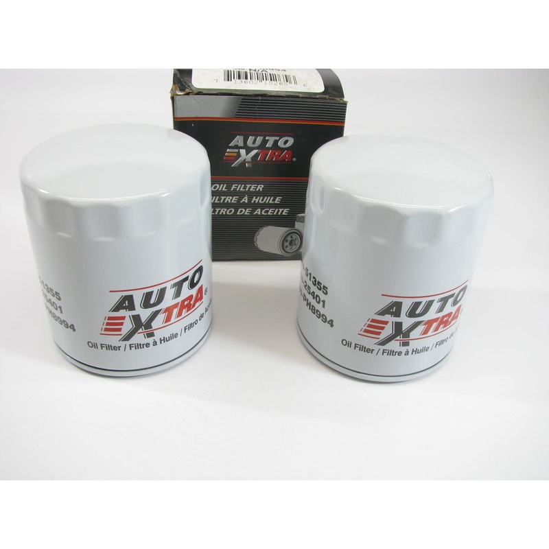 (2) Auto Extra 618-51355 Oil Filter Replaces PH8994 51355 L25401 PH453 LF477