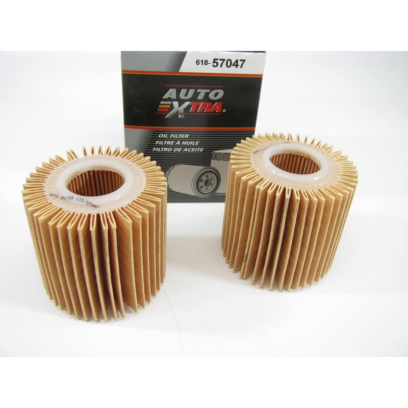 (2) Auto Extra 618-57047 Engine Oil Filter Replaces CH9972 57047 L25608 P967