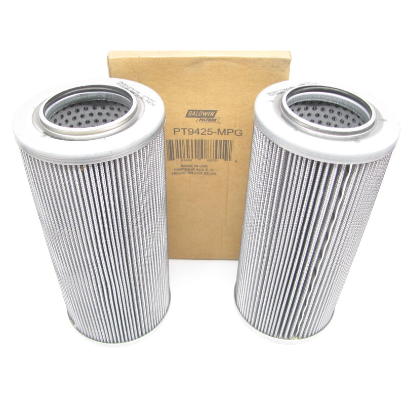 (2) Baldwin PT9425-MPG Hydraulic Filters 3-25/32'' X 8-5/32'' 123-2873