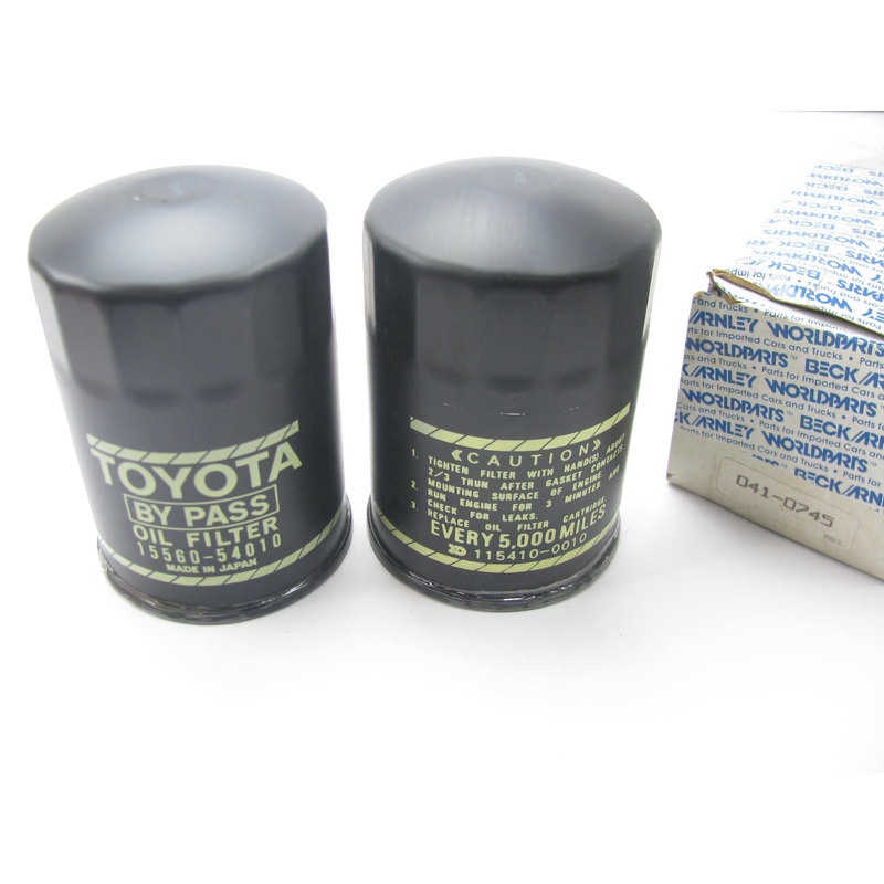 (2) Beck Arnley 041-0745 TOYOTA Engine Oil Filter - 15560-54010