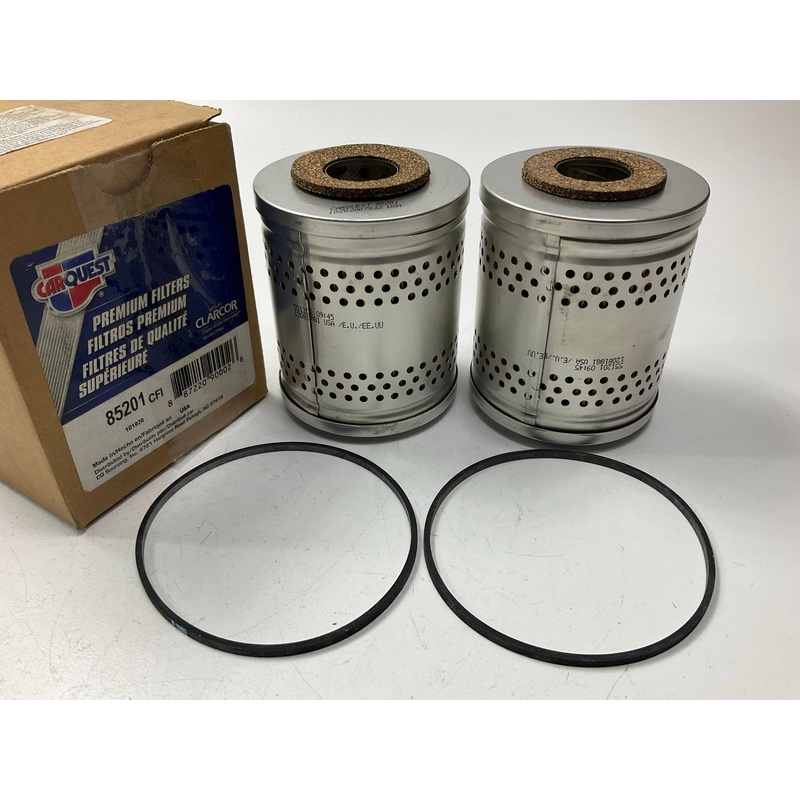 (2) Carquest 85201 Cartridge Lube Metal Canister Filter Replaces 51201, 3000082