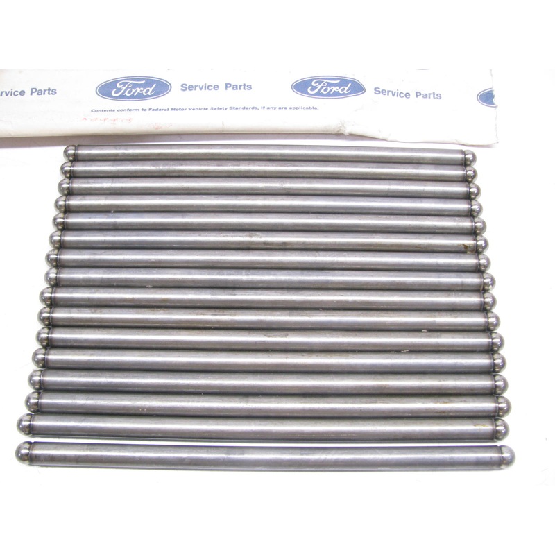(16) NEW - OEM Ford D0OZ-6565-D Engine Push Rods .060'' O/S 1969-1980 302