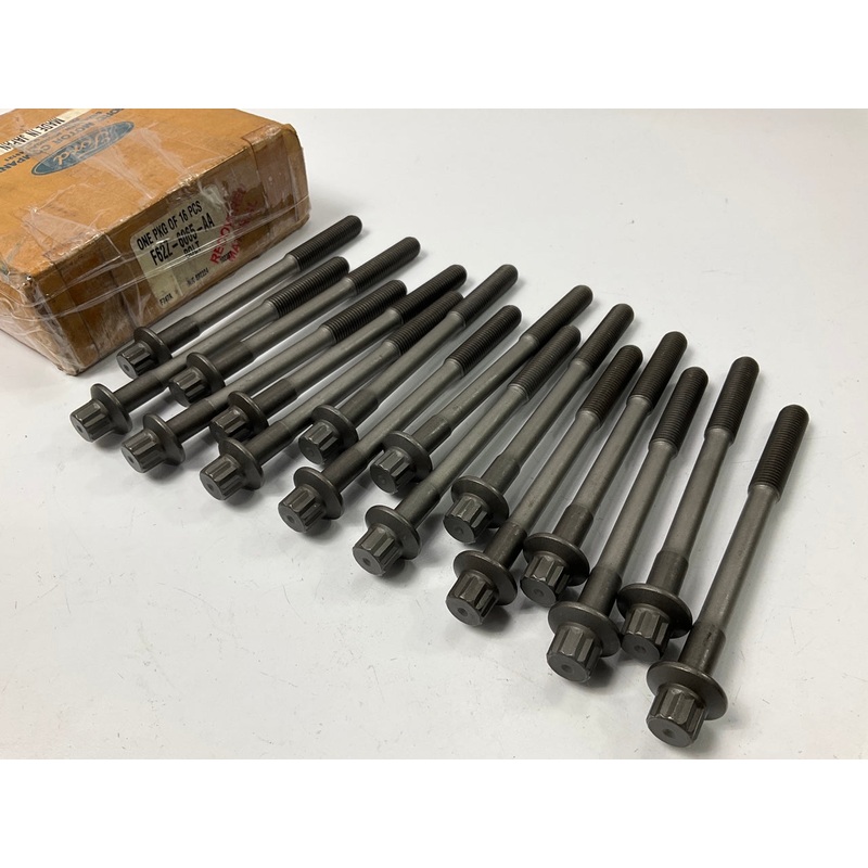 (16) NEW - OEM Ford F62Z-6065-AA Engine Cylinder Head Bolts 1993-2002 2.5L-V6