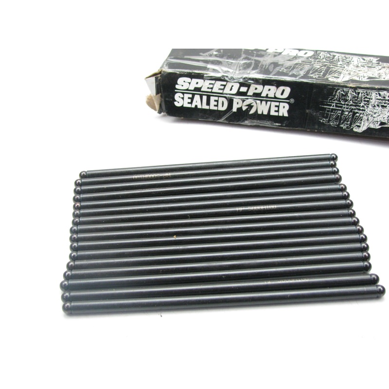 (16) Black Oxide Coated 5/16 Dia. Flat Tappet Cams;+.100 Push Rods SBC