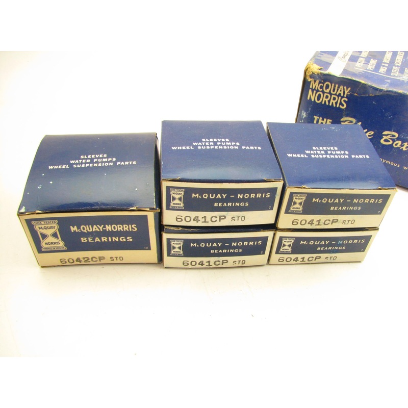 Vintage Mcquay-norris MBS412CP Main Bearings Set STD For 59-63 Ford  V8