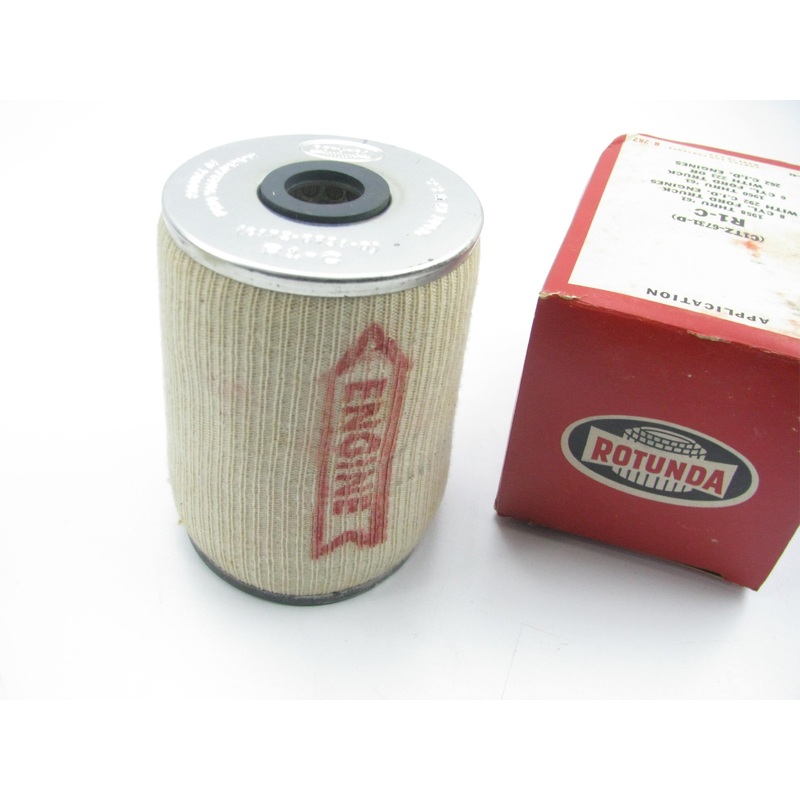 Vintage Rotunda R1-C Oil Filter Element - Replaces 1958-1961 Ford # C1TZ-6731-D