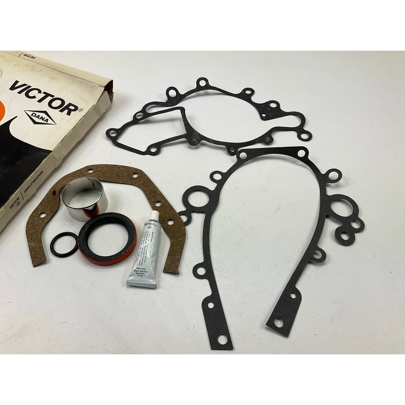 Victor JV1131 Timing Cover Gasket Set With Repair Sleeve, 82-89  Chevy 2.8L V6