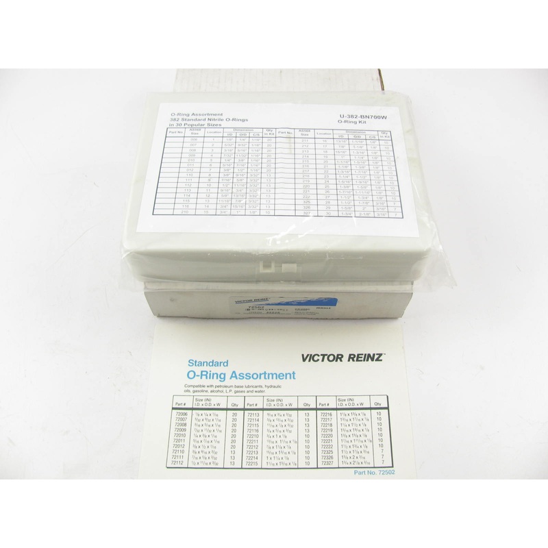 Victor Reinz 72502 O-Ring Assortment 382pcs Nitrile Rings