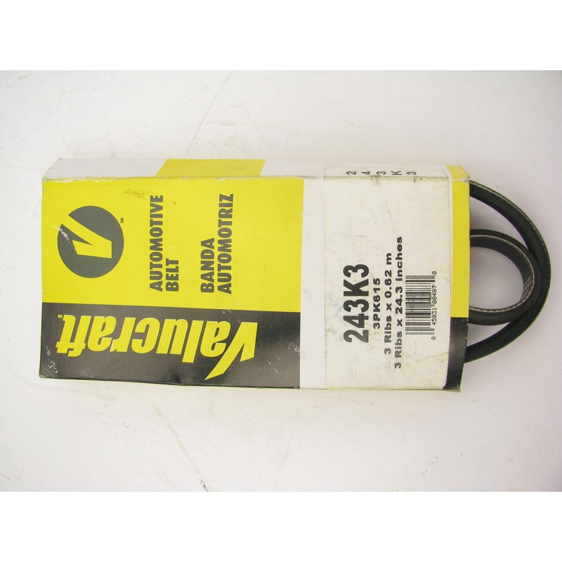 Valucraft 243K3 Serpentine Belt - 0.42'' X 24.875'' - 3 Ribs